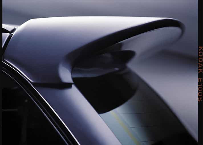 Lexus rear spoiler - photography